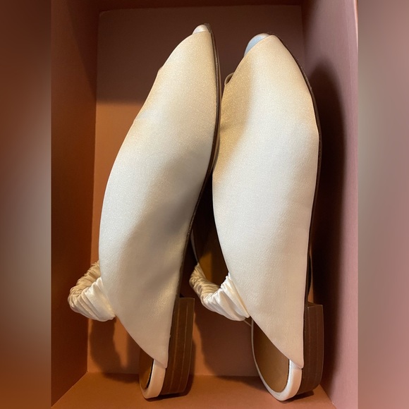 Sezane Low Lou Ballerina Satin Shoes - 5 / 35 - NIB - Picture 6 of 13